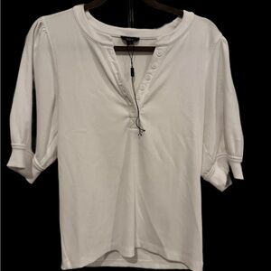 Rails White Buttoned Women's Blouse